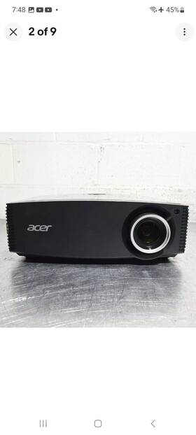 Acer D1p1334 P7505 Full Hd 3d Ready Dlp Projector / Lamp Hrs 206