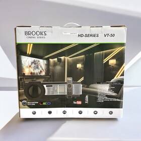 Brooks Audio Vt-50 Cinema Hd Series 3d 4k Projector 50-250 Inch Screen Size