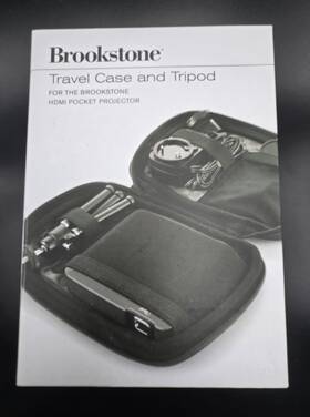 Brookstone 883594037702 Travel Case And Tripod For Hdmi Pocket Projector Nib