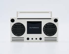 Bumpboxx 700512046144 Microboom Speaker Boombox Bluetooth Icy White