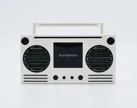 Bumpboxx 700512046144 Microboom Speaker Boombox Bluetooth Icy White