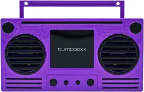 Bumpboxx 700512046151 Microboom Speaker Boombox Bluetooth Poppin Purple