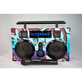Bumpboxx Bbul001 Ohw2 Portable Bluetooth Speaker Ultra Nyc Graffiti Retro Boombox