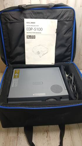 Elmo Edp-5100 Ultra Rare Conference Room Projector With Case Manual And Cords