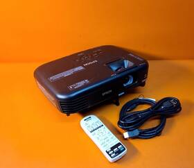 Epson 1261w Powerlite 2800 Lumens Portable Projector With Remote 35 Lamp Hrs