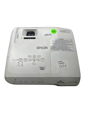 Epson 9665h Powerlite 965h Lamp Hours 2398 H682a Projector