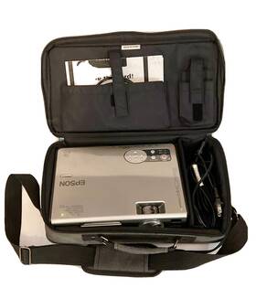 Epson Emp-745c Lcd Projector Model Emp-745 Cables And Carrying Case Vga S-video Hdmi Usb