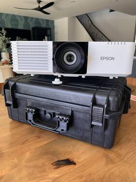 Epson Ha27a Lcd Laser Projector White Hdmi Usb Lan With Case And Accessories