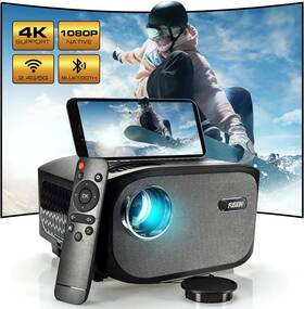 Fusion5 F5 Projector 7000lm 4k Led Projector Native 1080p Wifi And Bluetooth Hi-fi Stereo