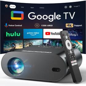Goodee 955543379585 Google Tv/voice Control 4k Uhd Smart Projector With Wifi And Bluetooth