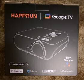 Happrun 2atft510g 510g Lcd Google Tv Projector 1080p Fhd 800 Ansi Hdmi Usb Black