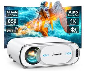 Jimveo Lkb-je30e2-h Video Projector Indoor Outdoor - 850 Ansi Lumens Bluetooth Autofocus