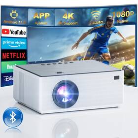 Losei 680358391373 M7 Projector Native Full Hd With 4k Support 16000 Lumens Brightness