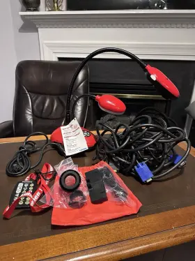 Dc190 Lumens Portable Camera Sxga With Mic Projector Cables And Accessories