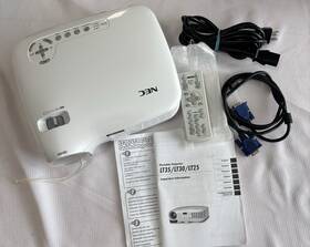 Nec Bo162fg Lt30 Dlp Projector 244 Lamp Hours Remote Case Vga Tested Works