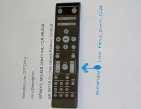 Optoma Br-3078b Remote Control Br-3078b Wu630 Projector Unique Code Read