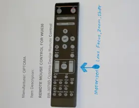 Br-3078b Optoma Remote Control Wu630 Projector Unique Code Read Br-3078b Optoma Remote Control Wu630 Projector Unique Code Read