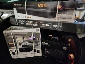 Probeam Bu60pst 8k 6200 Lumen Laser Projector/ Titan Tns-72 Brand New Black