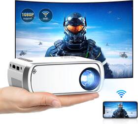 Proxxi Vf270-de-vv Portable Mini Projector With Wifi Hd 1080p For Outdoor And Home Use