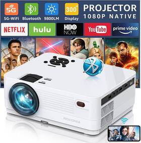 Roconia 711777008701 110 Inch Class Fhd 1080p Lcd Projector Q5