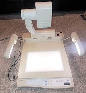 Sony Vid-p110 Video Presentation Stand With Power Cord And S-video Works Great