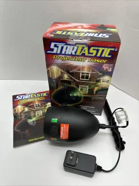Startastic 080313018275 Laser Projector - Green And Red Lights Christmas Holidays