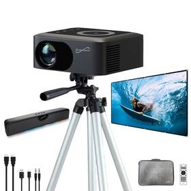 Supersonic 639131201828 Sc-182mpk 720p Hd Bluetooth Portable Led Projector With Sound Bar S