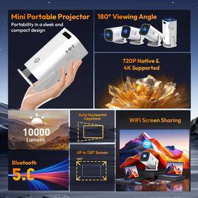 Thundeal 313112225293 4k Cinematic Projector