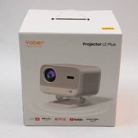 Yaber 198715909982 L2 Plus Home Theatre Movie Projector In White Sound By Jbl