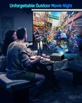 Hision 4K Wifi Bluetooth Outdoor Projectors 1080P Native HI-06 Black Used. Price: $62.82.