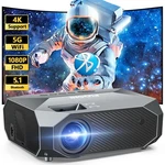 Fudoni Projector With Wifi And Bluetooth, Outdoor 4K Support 18000L Black New. Price: $169.18.