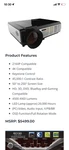 Brooks VT-50 4K Projector New. Price: $600.00.