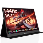 Hotyeah Portable Travel Monitor, 16.1'' 144HZ 1080P Fhd 106.... Price: $118.76.