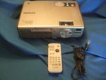 Epson Powerlite 755C EMP-755 3LCD Projector W/remote & Cord Used. Price: $79.99.