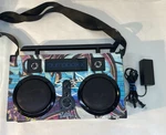 Bumpboxx Portable Bluetooth Speaker Ultra Nyc Graffiti Retro Boombox Used. Price: $74.99.