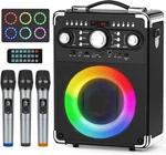 Pro Audio Certified Karaoke Machine With Mics, Portable Bluetooth Party Speak.... Price: $214.79.