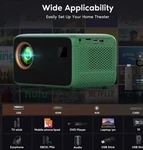 Auto Focus Faltopu Mini Wifi Bluetooth Projector 4K Support 1080P Android, Ios New. Price: $95.00.