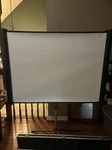 Epson Projector Screen (52X41 In) With Lock Box Used. Price: $45.00.