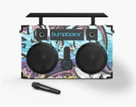 Refurbished Bumpboxx Ultra Plus + Bluetooth Rechargeable Battery Boombox Speaker Open. Price: $129.95.