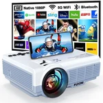 Fudoni Projector With 5G Wifi & Bluetooth, Native 1080P 18000L Portable Movie.... Price: $122.00.